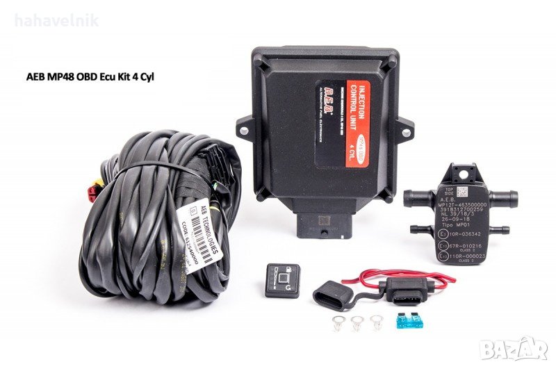 Компютър за газов инжекцион  AEB MP48 4 цилиндъра LPG газов инжекцион Електроника, снимка 1