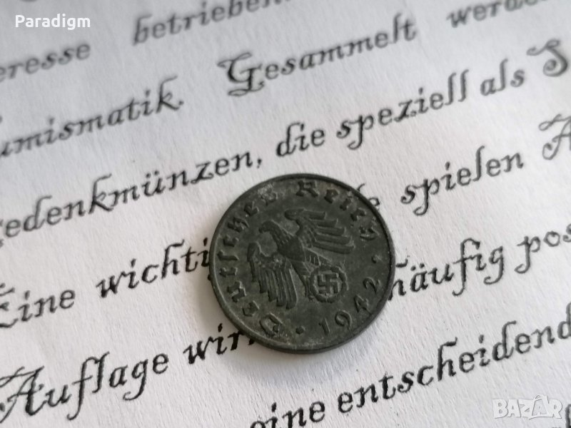 Райх монета - Германия - 1 пфениг | 1942г.; серия D, снимка 1