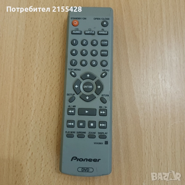 Оригинално DVD дистанционно Pioneer , снимка 1