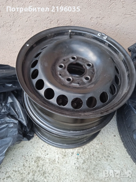 Железни джанти 4 броя за Мерцедес А класа 15 ки като нови са., снимка 1