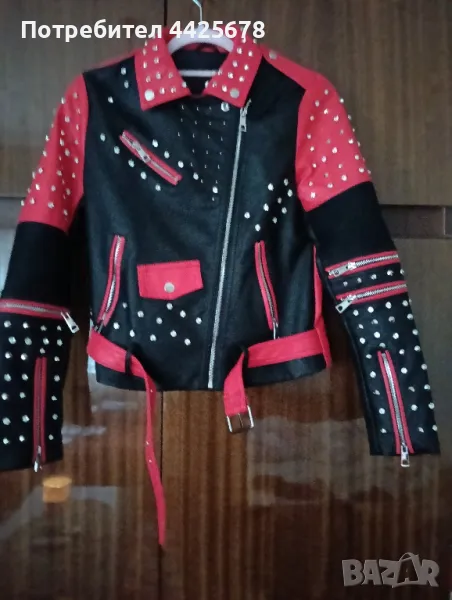 Дамско кожено яке, снимка 1