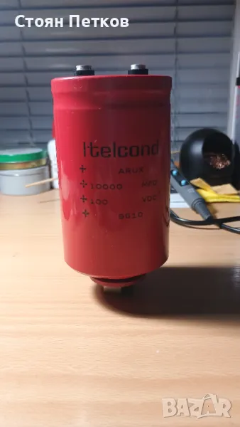 кондензатор, електролитен кондензатор 100 VDC / 10000 μF, снимка 1