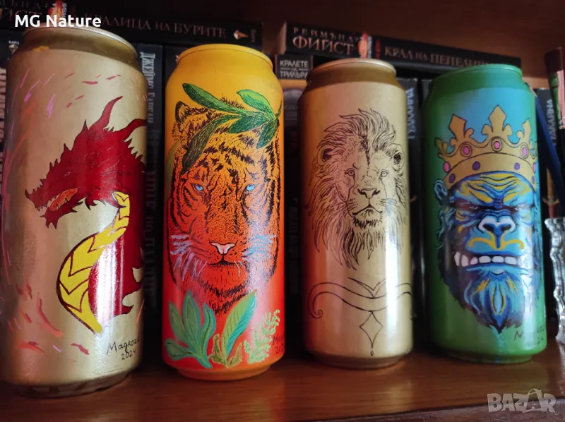 Топ Подарък -Ръчно Рисувани Бирени Кенчета, снимка 1