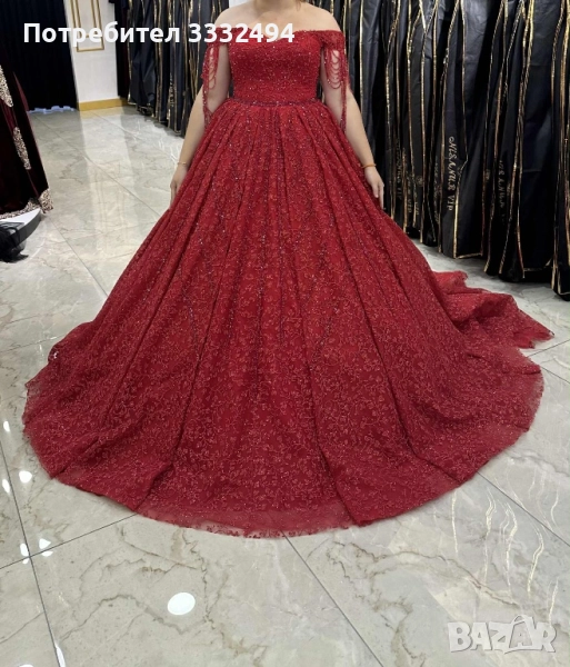 Червена годежна рокля, снимка 1