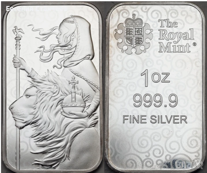 инвестиционно сребърно кюлче рядко, снимка 1