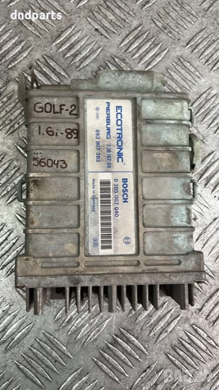 Компютър VW Golf 2 1.6i 1989г. 0285007040 893907383 , снимка 1