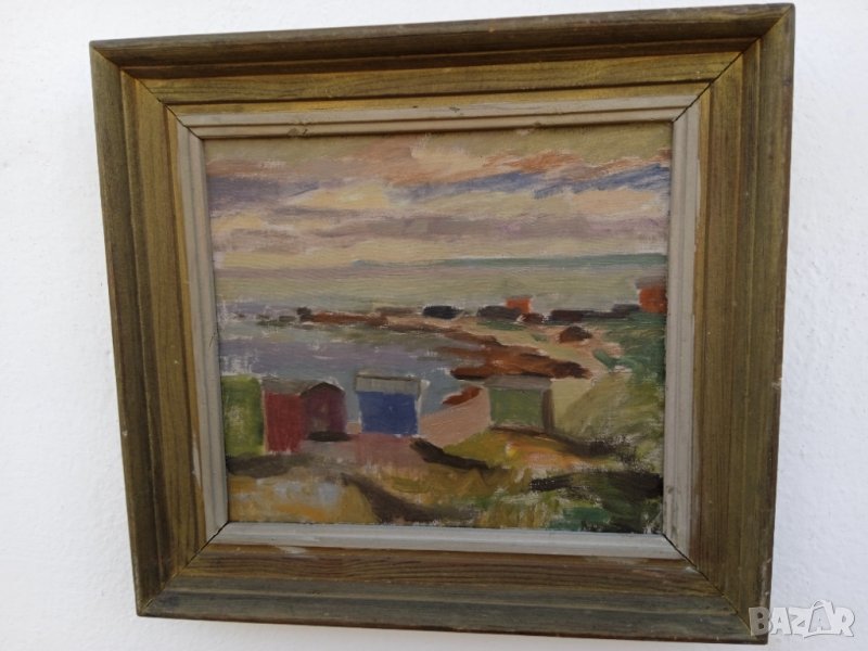 Стара картина платно/подписана/маслени бои /3, снимка 1