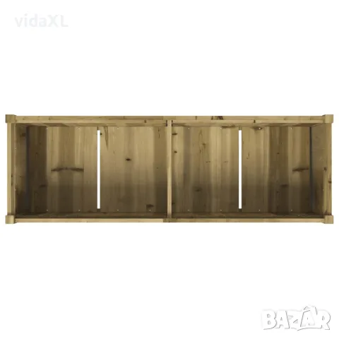 vidaXL Градински сандък, 150x50x70 см, импрегнирано борово дърво, снимка 8 - Саксии и кашпи - 56148102