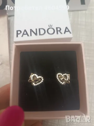 Оригинални обеци PANDORA , снимка 2 - Обеци - 55981032