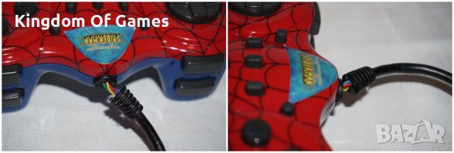 Оригинален джойстик Spider-Man Marvel Naki за Playstation 2  ТЕСТВАН И РАБОТЕЩ, снимка 17 - Аксесоари - 41291690