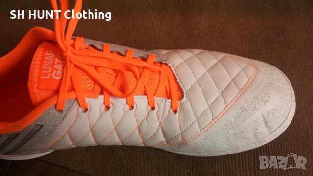 NIKE LUNARGATO II размер EUR 45 / UK 10 естествена кожа за зала 57-13-S, снимка 7 - Футбол - 52227684