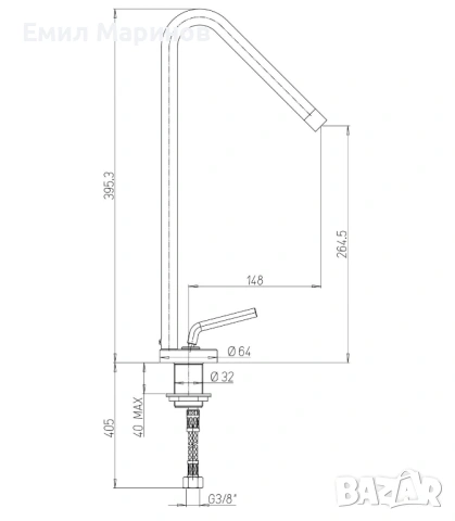 Смесител, снимка 3 - Смесители - 53709590