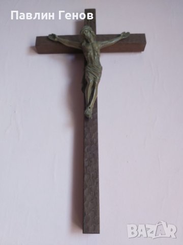Стар кръст , Исус Христос 50х26см , снимка 6 - Други ценни предмети - 41394552