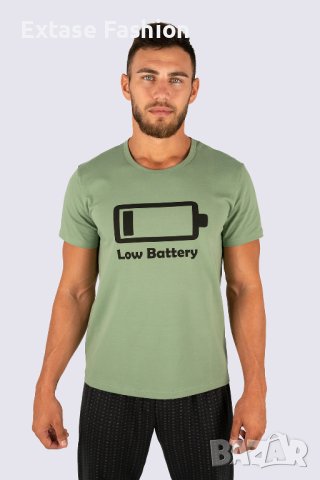 Мъжка тениска Low Battery Extase Fashion M165OM
