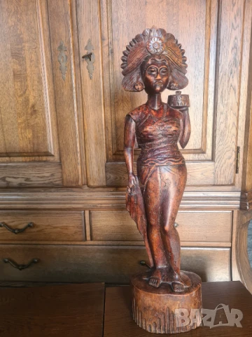 африканска статуетка масвина от тиково дърво, снимка 2 - Статуетки - 50821523