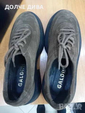 Дам.обувки м325 естествена кожа /естествен велур /кафе , снимка 5 - Дамски ежедневни обувки - 47663605