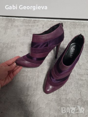 Дамски боти GUESS лилави 38 номер, снимка 3 - Дамски боти - 39436653