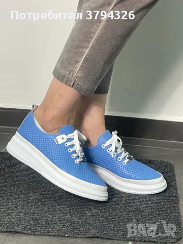 Дамски модерни обувки MAGZA кецове от ЕСТЕСТВЕНА КОЖА" Пролет-лято", снимка 5 - Кецове - 46496279