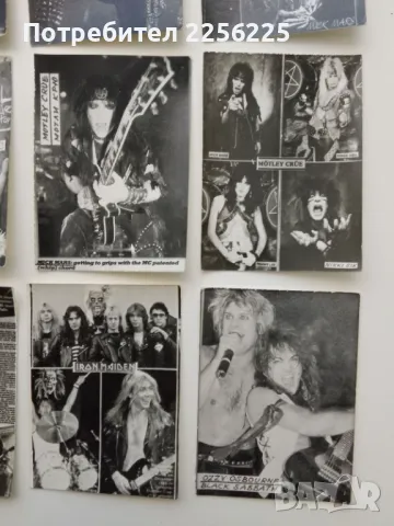 ЛОТ стари картички на метъл групи (лот18), снимка 2 - Колекции - 49880205