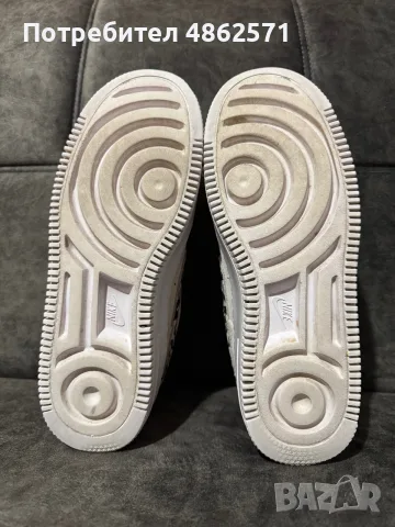 Nike Air Force 1 Sage Low White Team Gold., снимка 6 - Маратонки - 56113521