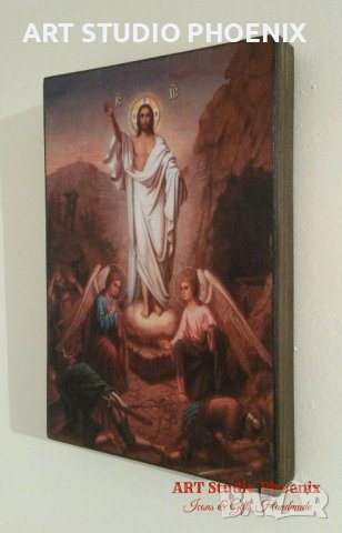 Икона Възкресение Христово icona Vazkresenie Hristovo, снимка 3 - Икони - 13796819