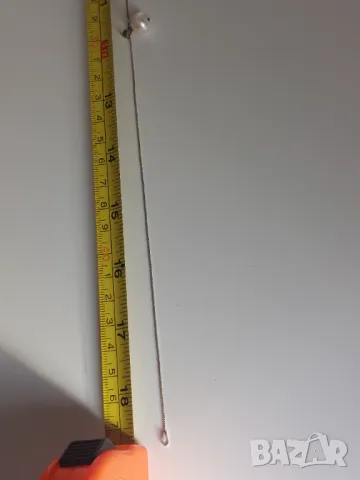 Сребърно колие с естествена перла, снимка 7 - Колиета, медальони, синджири - 50393364