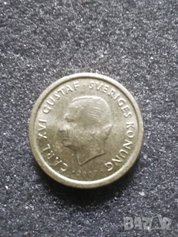 10 крони 2007г. Швеция, снимка 2 - Нумизматика и бонистика - 39507147
