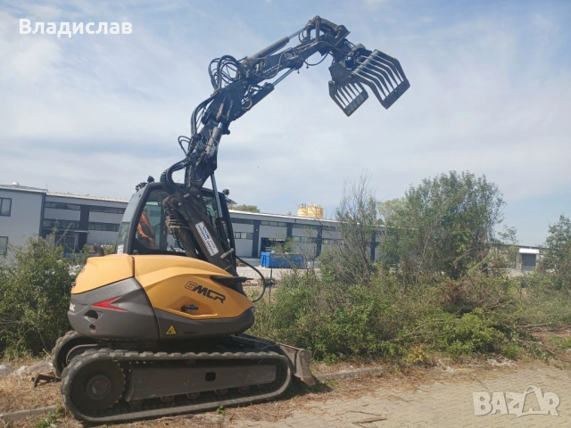 Услуги с багер 6 тона, бобкат и самосвал. Мулчер, чук.