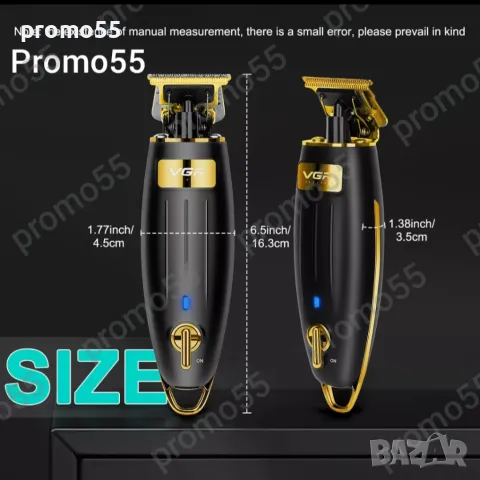 ПРОМО! Професионален тример за подстригване и оформяне на коса, брада, тяло, снимка 7 - Тримери - 47469554