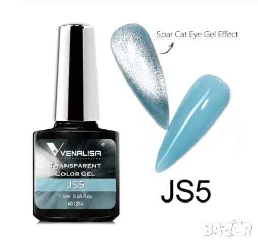  Venalisa Transparent Color Gel / полупрозрачен гел лак , снимка 7 - Продукти за маникюр - 29457344