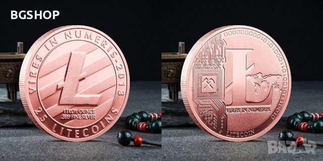 25 Лайткойн монета / 25 Litecoin ( LTC ) - Copper, снимка 1 - Нумизматика и бонистика - 39152793