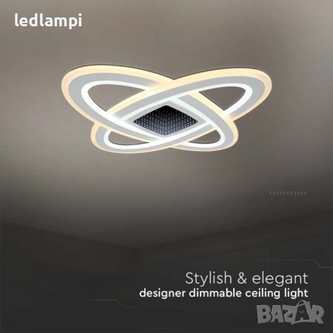 LED Плафониера 130W Димиране+Дистанционно Управление 3in1, снимка 4 - Лампи за таван - 42270807