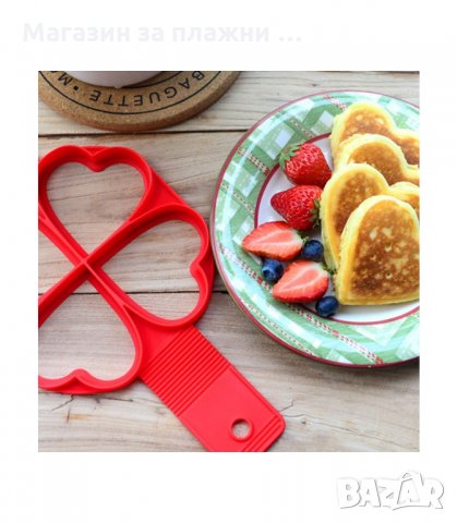 СИЛИКОНОВА ФОРМА ЗА ЯЙЦА И ПАЛАЧИНКИ С 4 ОТВОРА - код 2898, снимка 9 - Форми - 33910353