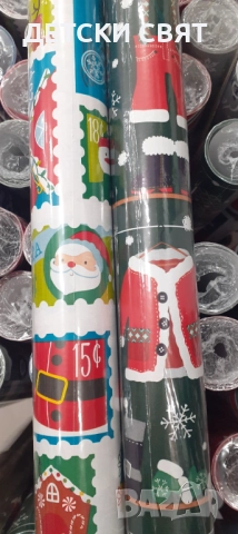 Коледна декорация и хартия за опаковане на подаръци, снимка 2 - Декорация за дома - 52496496