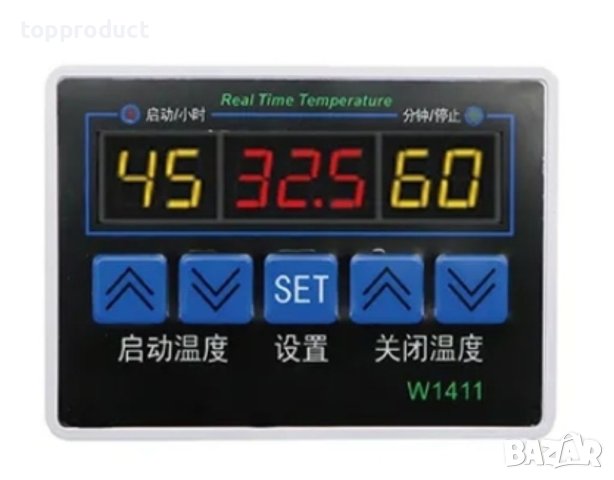 Термостат, терморегулатор, цикличен таймер, отложен старт 4в1