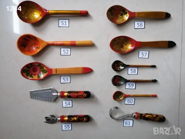 Дървени лъжици хохлома , снимка 6 - Други стоки за дома - 49173967