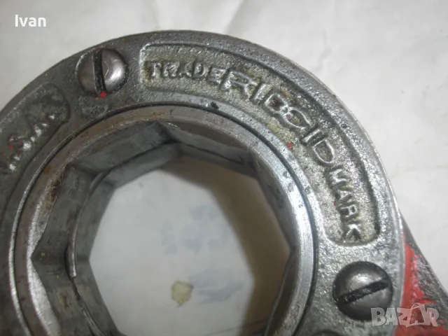 2" Цола RIDGID Made in USA Тресчотъчна Водопроводна Плашка Винтонарезка Винторезка за резби тръби , снимка 14 - Други инструменти - 47318619