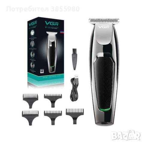 Оригинална VGR Професионална машина за подстригване на коса, безжичен тример за брада