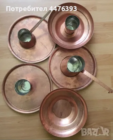 Стар меден сервиз, снимка 3 - Антикварни и старинни предмети - 50337373