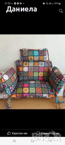 Възглавници за висящ стол /люлка, снимка 6 - Възглавници - 39860674