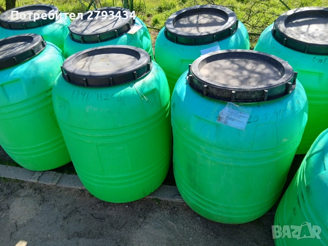 Бидони 400л от лозови листа