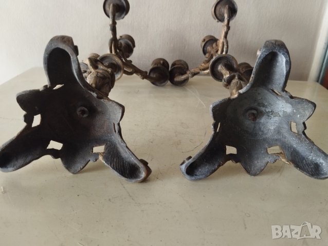 два барокови свещници-комплект, снимка 8 - Други ценни предмети - 41931898