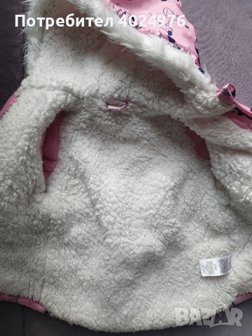 Зимно яке с подарък шапка размер 86см, 1г и 6м, снимка 2 - Бебешки якета и елеци - 44696386