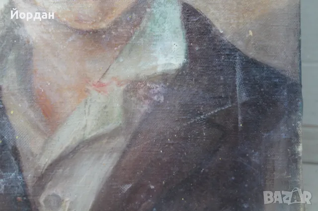 Стар портрет маслени бои, снимка 7 - Антикварни и старинни предмети - 47895284