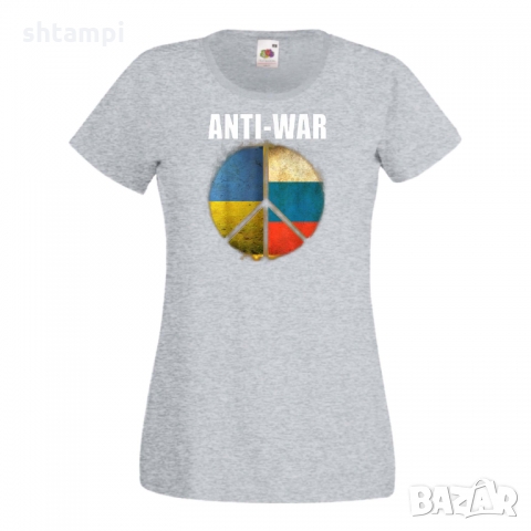 Дамска тениска ANTI WAR,спасете Украйна,против Войната, снимка 3 - Тениски - 36113545