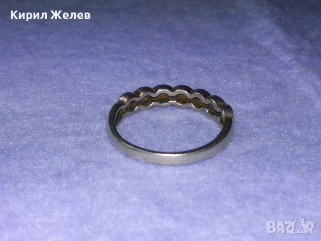 Стар СКЪПОЦЕНЕН СРЕБЪРЕН ПРЪСТЕН СРЕБРО 925 АНГЛИЯ с ЮВЕЛИРНО ФАСЕТИРАН ЖЪЛТ ЗЛАТЕН ТОПАЗ 39895, снимка 15 - Пръстени - 42638207