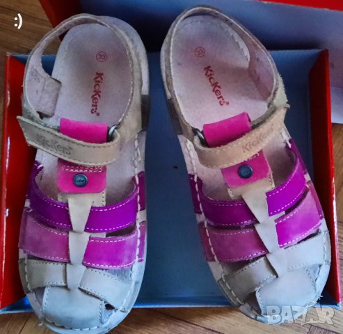 Намалени! Детски кожени сандали Kicker's, снимка 3 - Детски сандали и чехли - 41042198
