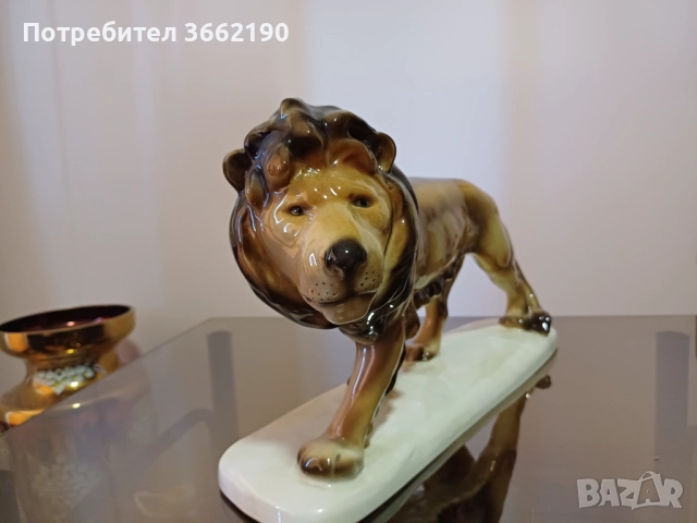 Порцеланов лъв, снимка 2 - Колекции - 52498209