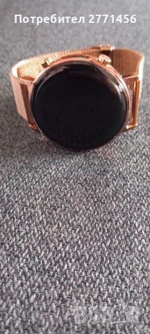 Смарт часовник HUAWEI – розово злато, мрежеста каишка