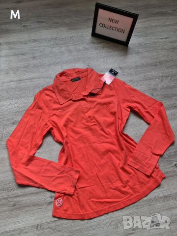 Нова дамска блуза в цвят-корал на намаление 